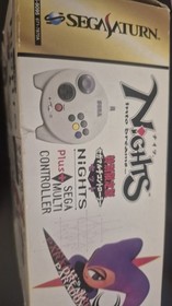 Sega Saturn Nights Into Dreams... Christmas Bundle Controller and box only!