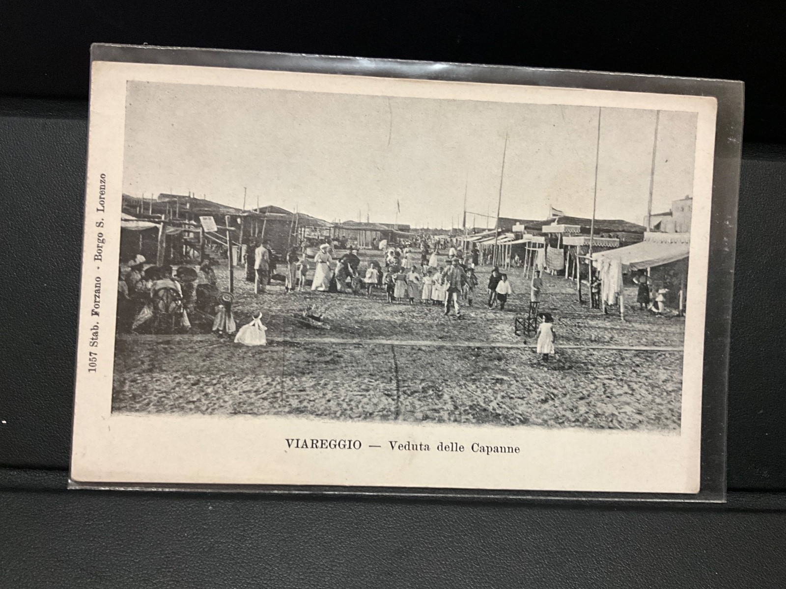 Viareggio Lucca Toscana veduta delle capanne,  primi 900