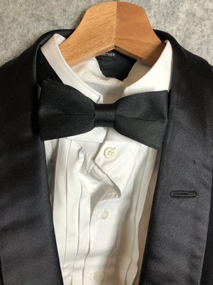 After Six Rudofker Blazer 38R Tuxedo Jacket Coat Satin Trim Formal Wedding Party