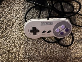Nintendo SNES Gray Console Bundle Original, Tested