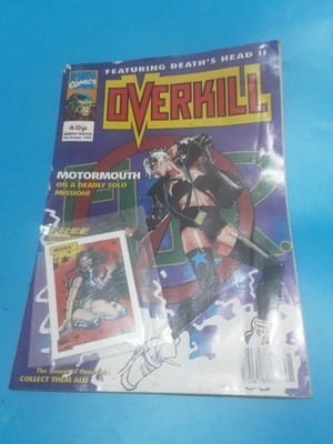 Marvel Overkill 1992 Comics Set With Cards & Bagged Issue Death s Head II