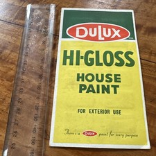Dulux HI-GLOSS House Paint Vintage Colour Chart 1959