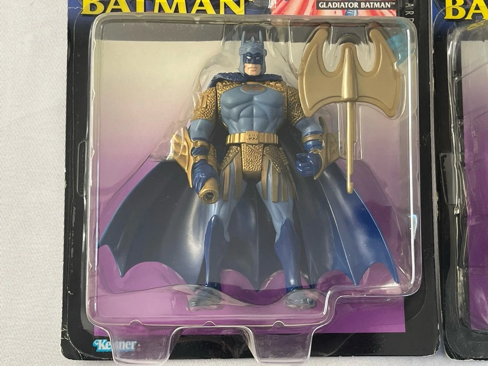 Legends of Batman Gladiator & Samurai Batman  - Kenner 1995 Sealed New - Image 4 of 4