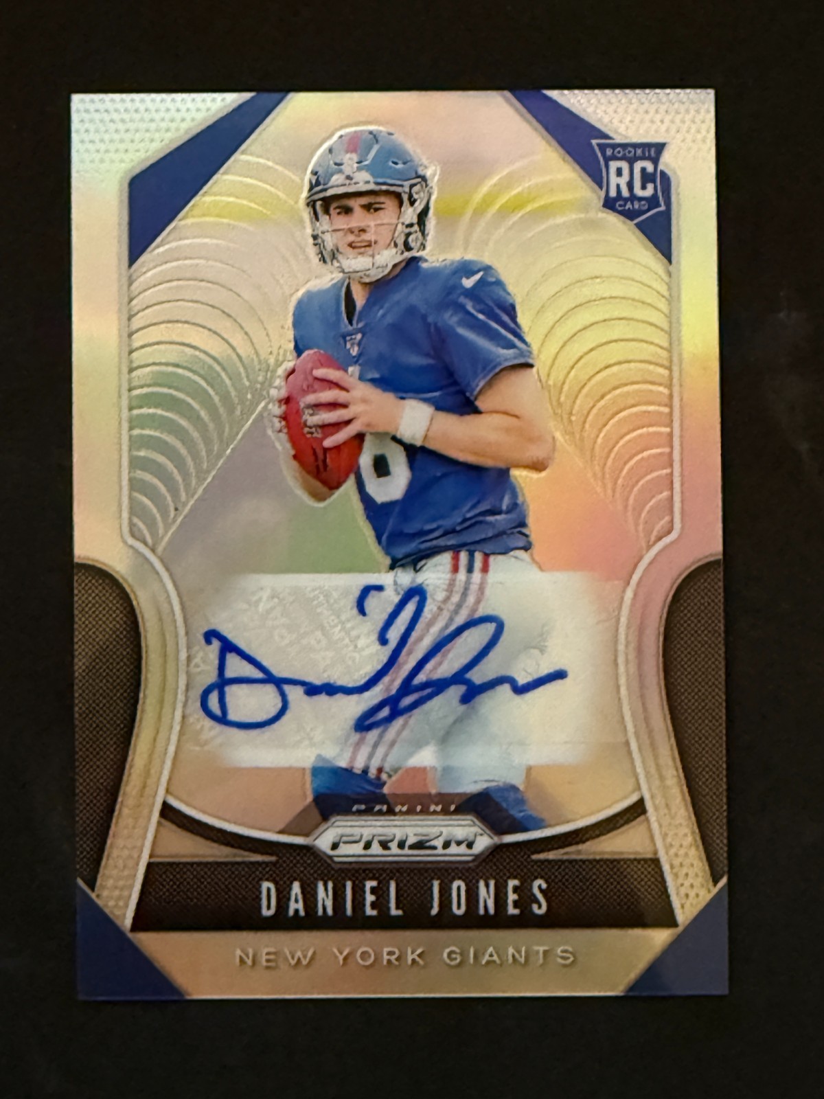 2019 Prizm Silver Auto Daniel Jones (RC)