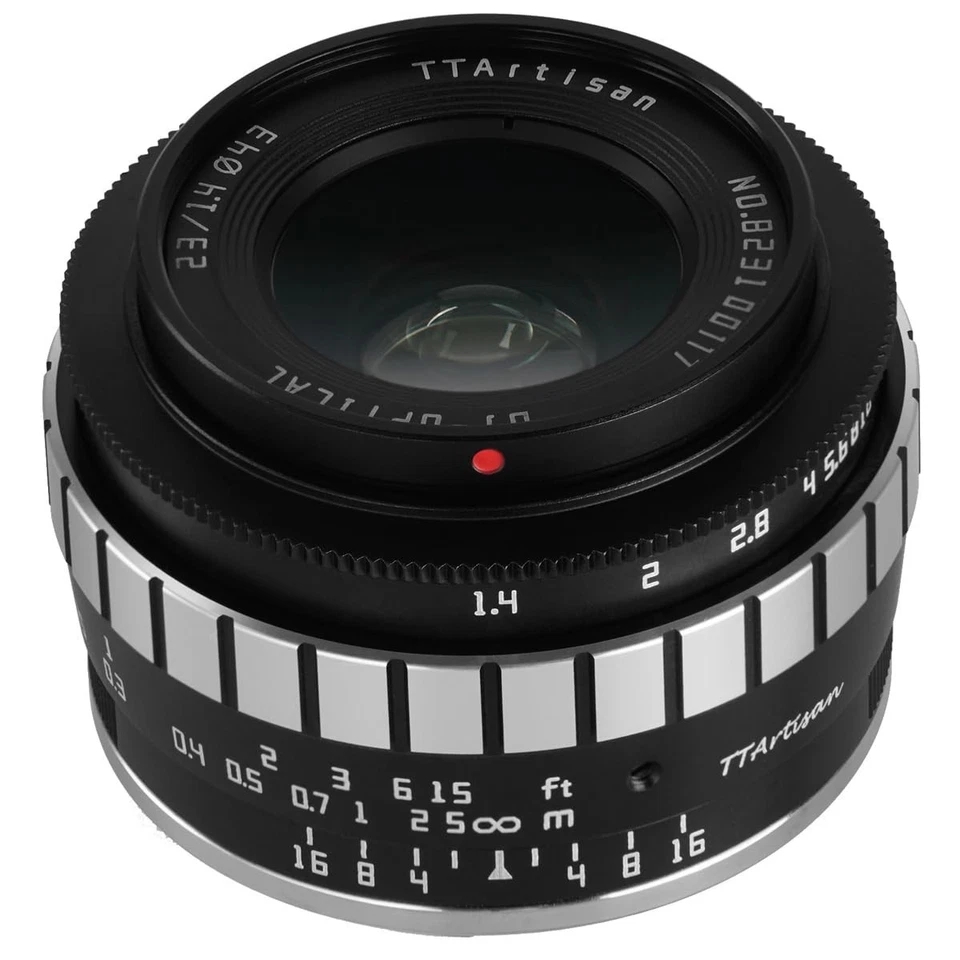 Lente TTArtisans 23 mm F1.4 APS-C para Fujifilm Fuji X S10 XPro3 XT4 X-H1 X-T3 X-A1 Foto 2 de 4