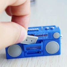 1/12 Miniature Dollhouse Vintage Radio / Mini Tape-recorder Furniture Accessorie
