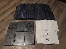 Lot of 51 Pre-Owned Single/Multi Black White DVD Cases Functional Organizing