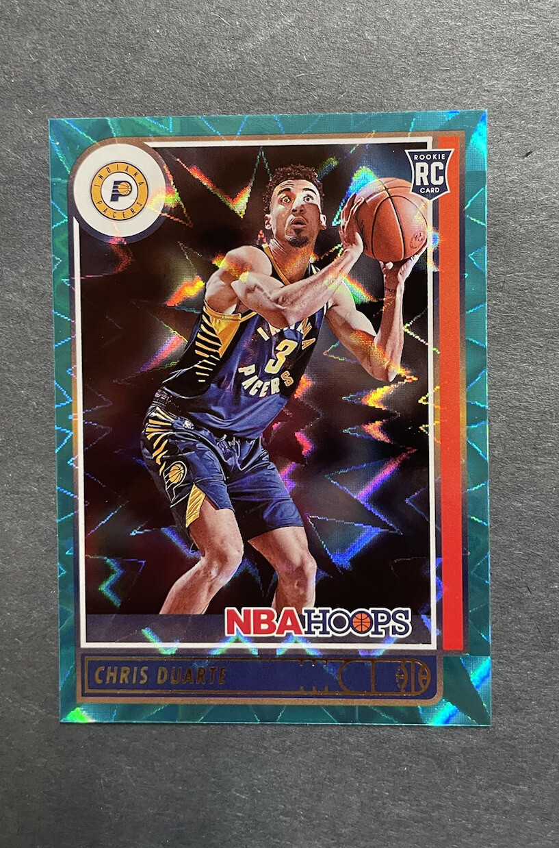 2021-22 HOOPS TEAL EXPLOSION #236 CHRIS DUARTE RC INDIANA PACERS
