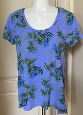 Fresh Produce Tee Shirt Top Leaves Palm Trees Women’s “ S” Made In USA