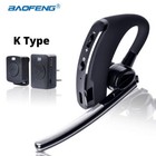 NEW WALKIE TALKIE WIRELESS BLUETOOTH HEADSET K PLUG EARPIECE PTT FOR BAOFENG US