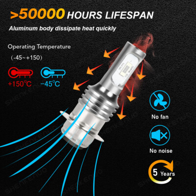 ⑫ライト 2 8000K LED Bulbs for Kawasaki KFX80 & Suzuki LT80 w Maier