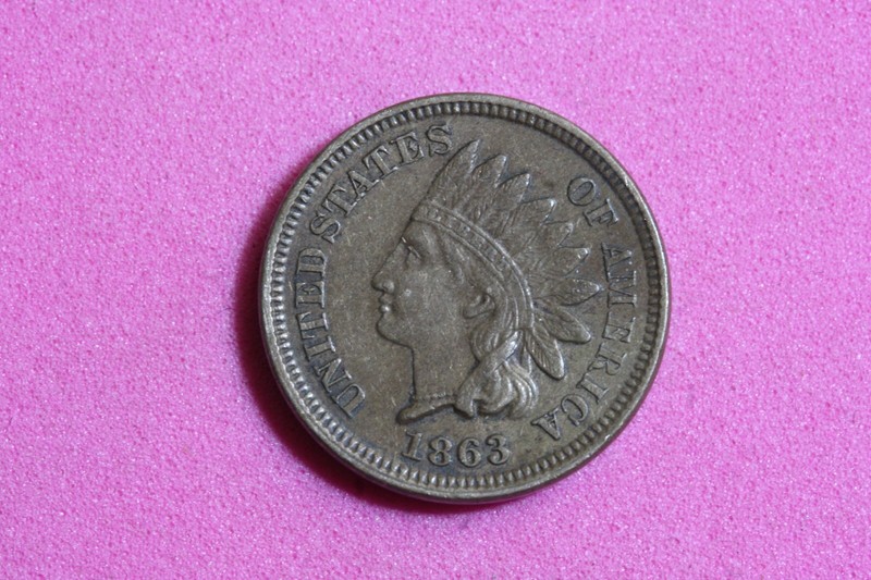 Estate Find 1863- Indian Head Cent!!  #K14806
