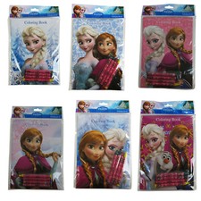 6 Coloring Book Set Walt Disney Frozen Elsa Anna Children Kids School Supplies