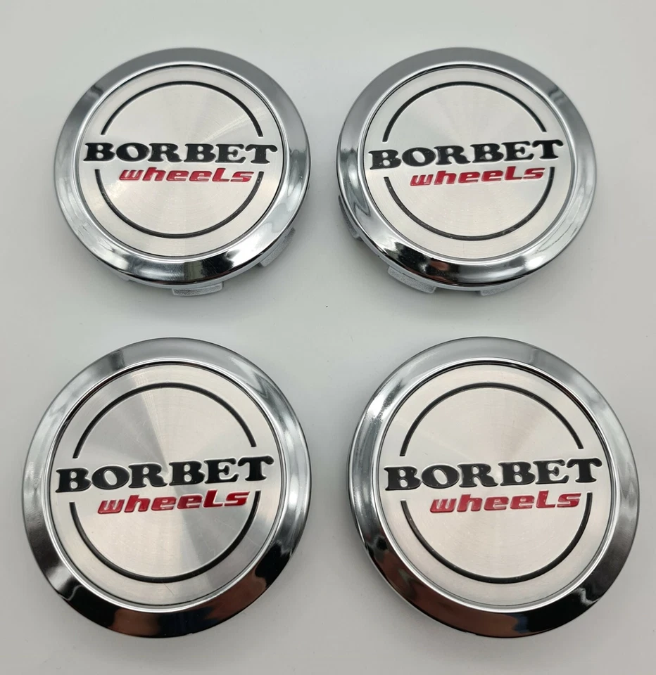 Borbet Wheels 74 mm tapa de buje tapa de buje tapa de llanta plata wheels rojo 59 mm Foto 3 de 4