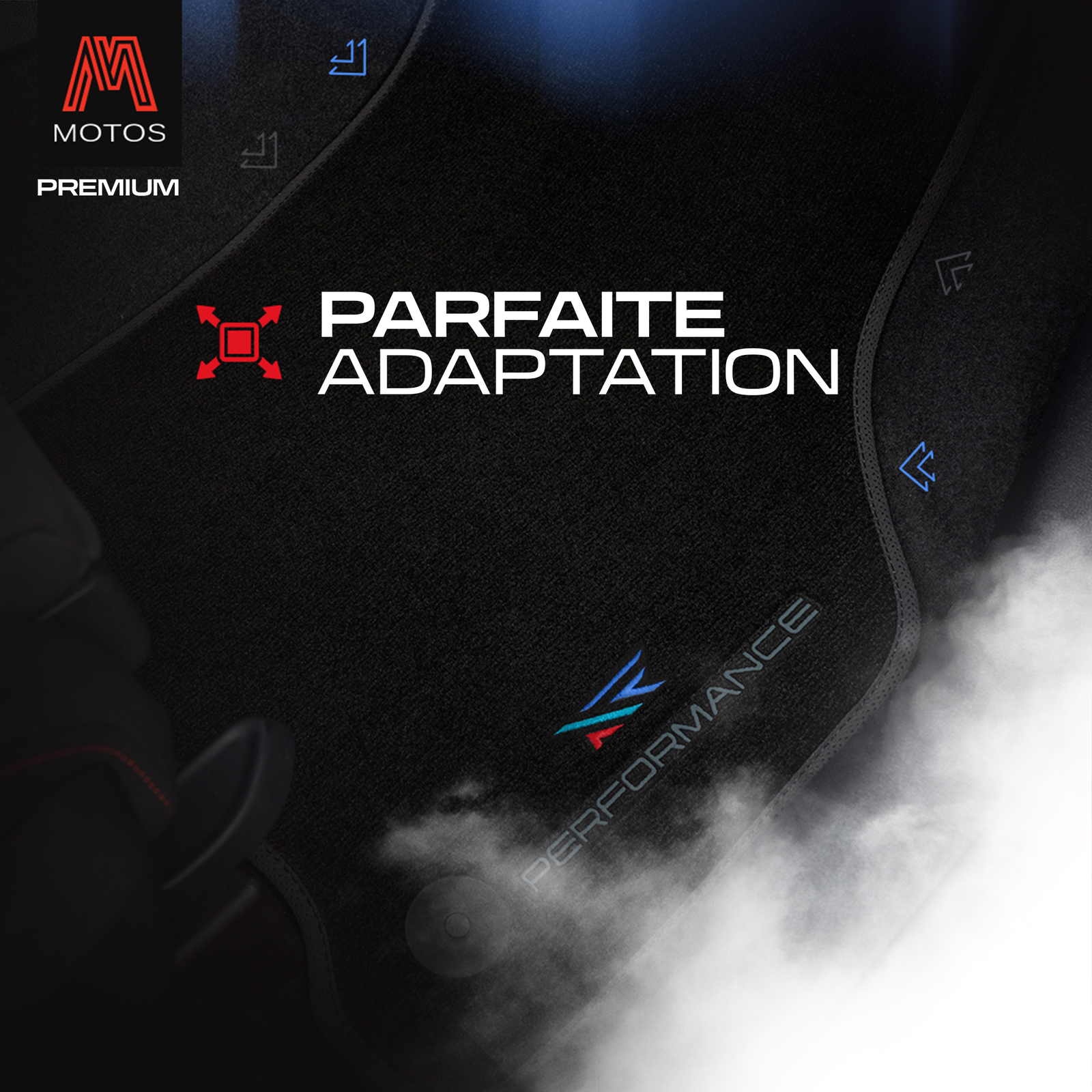 Tapis velours Performance Audi A5 8T noir haute densité