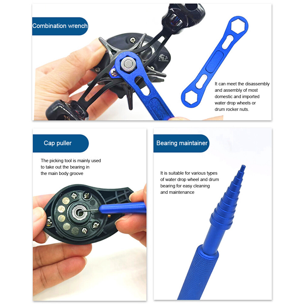 Fishing Reel Repair Kit Multifunction Pin Remover Puller Kit Fishing