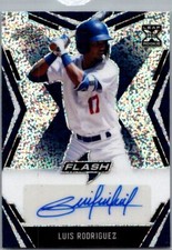 2020 Leaf Flash #BA-LR1 Luis Rodriguez Base Autographs Blue #/50