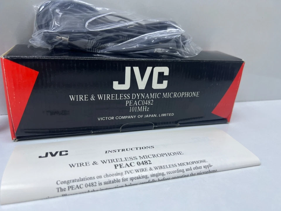 JVC PEAC0482 Wire & Wireless Dynamic Microphone 101 Mhz - Image 2 of 4
