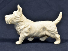 Vintage Celluloid Westie Scottie Dog 6" Long Figurine Figure