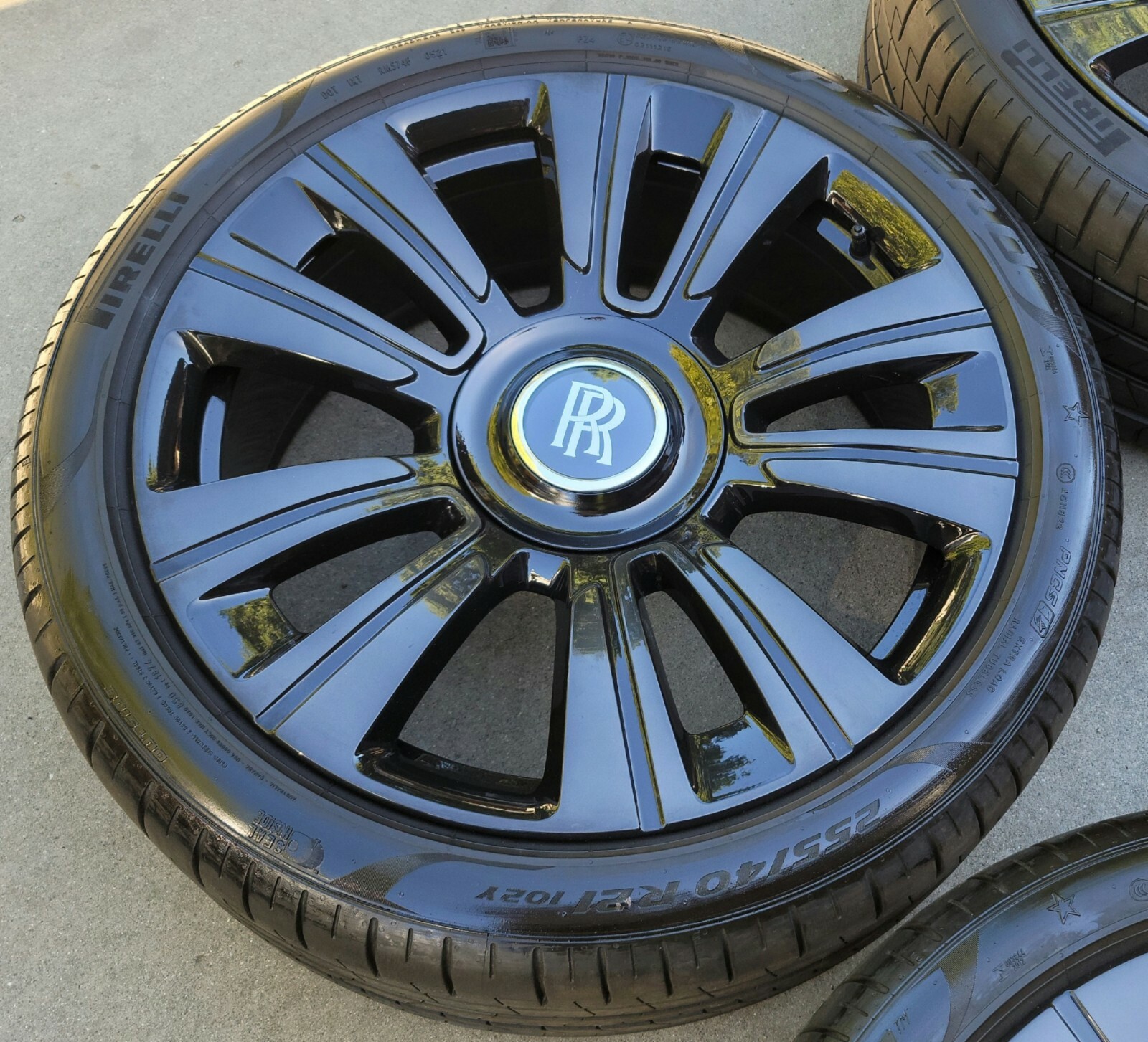 21" NEW OEM FACTORY 2022 ROLLS ROYCE WRAITH DAWN GHOST "shadow" WHEELS TIRES TPM