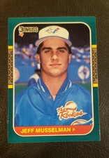 1987 Donruss The Rookies Jeff Musselman Toronto Blue Jays #53