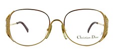 New Vintage CHRISTIAN DIOR 2362 43 52mm Gold Eyeglasses Frames Austria
