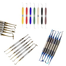 Dental Resin Filler Aesthetic Restoration Kit Filling Blue Titanium Spatula Tool