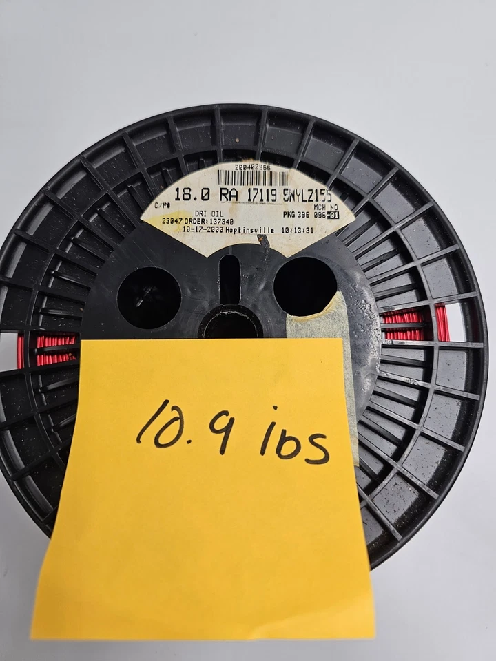 Alambre magnético de cobre 17125 SNYLZ 155 rojo calibre 18 RA 10,9 IBS AWG transformador Foto 3 de 4