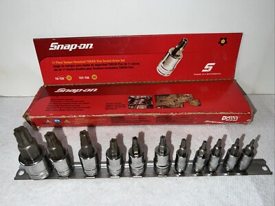 トップス 731 Snap-on Tools 11pc Tamper Resistant Torx Plus Bit Socket Set T8