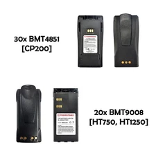 50x 1800mAh Two Way Radio Battery Combo for Motorola [20x HNN9008 + 30xNNTN4851]