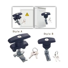 T Handle Lock Latch Shed Door Lock with Keys Heavy Duty Cabinet Door Lock for