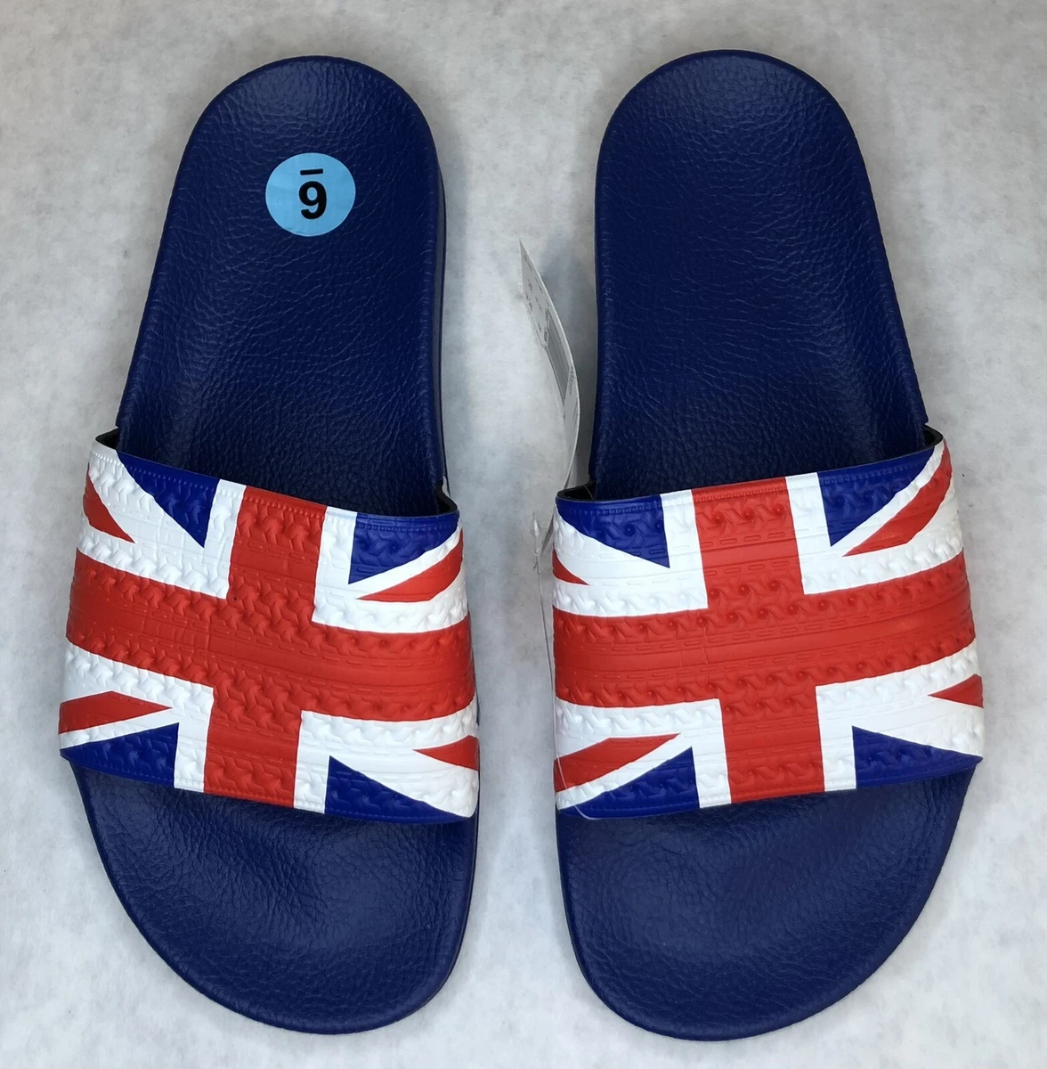 Adidas x Originals Adilette England UK Flag Slides Sandals Men