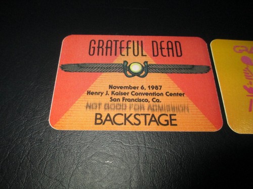 GRATEFUL DEAD BACKSTAGE PASS HENRY KAISER SAN FRANCISCO NOV 11/6+7+8/87 1987-NR - Picture 2 of 5