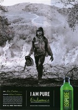 Anuncio impreso 2017 - anuncio de bebida isopure - bombero salvaje - humo del bosque ardiente