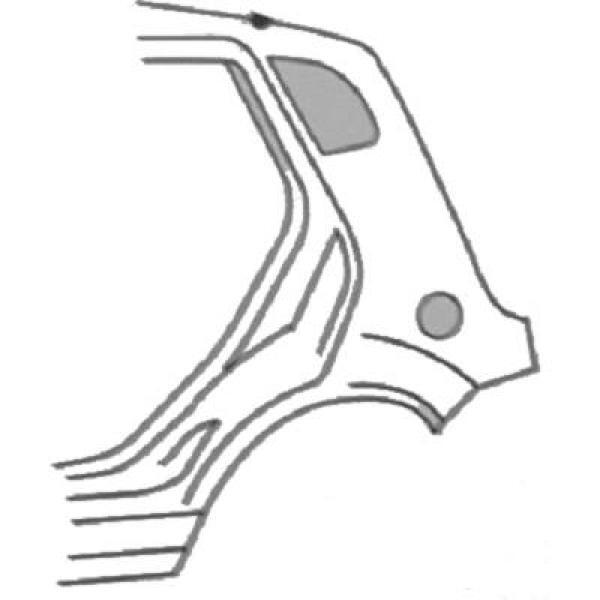 Seitenteil Hinten Links Passend FüR Ford Fiesta Baujahr 02-08 5 TüRer-image