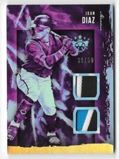 2020 Diamond Kings Dual Patch Jersey Holo Gold /50 Isan Diaz #DKM-IDS Marlins SP