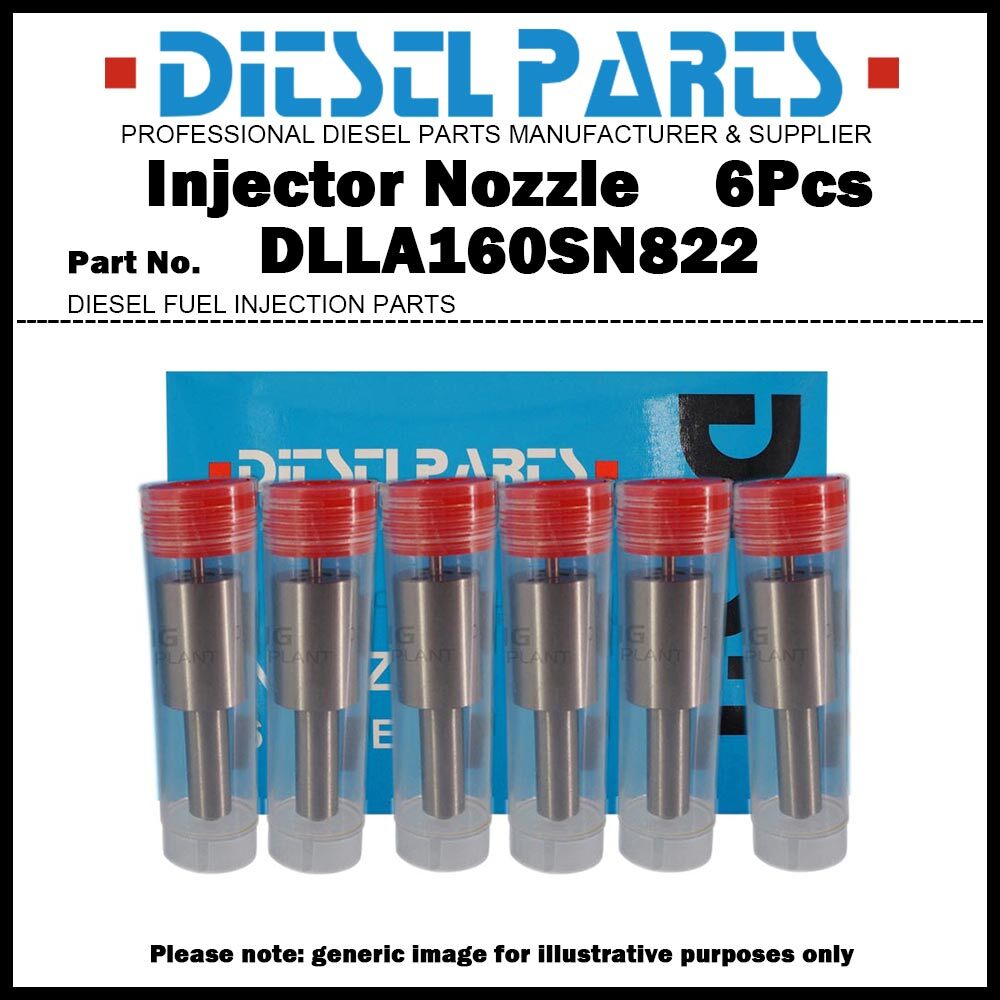 6x Fuel Injector Nozzle DLLA160SN822 105015-8220​ for Mitsubishi