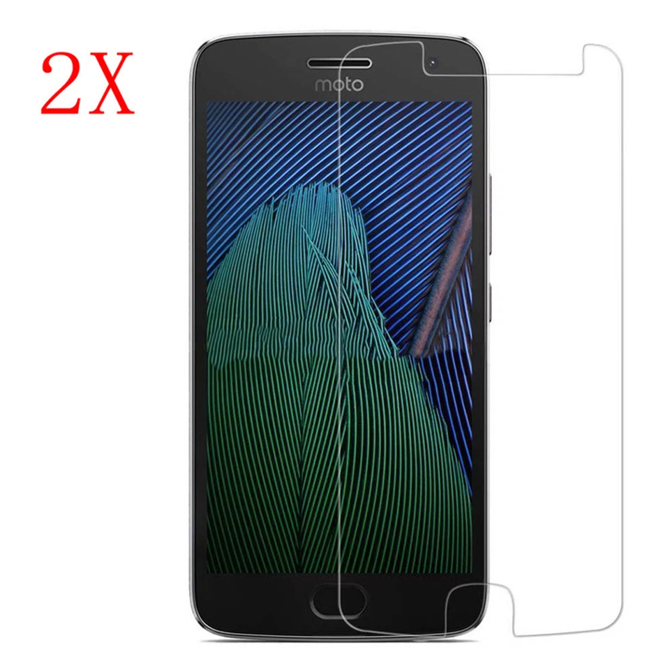 2X Tempered Glass Screen Protector Film For Motorola Moto E4 G5s Plus X Z Play - Image 2 of 4