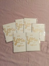 6 Romantic Greeting Cards - “With You It’s Different "- With Envelopes-Sealed