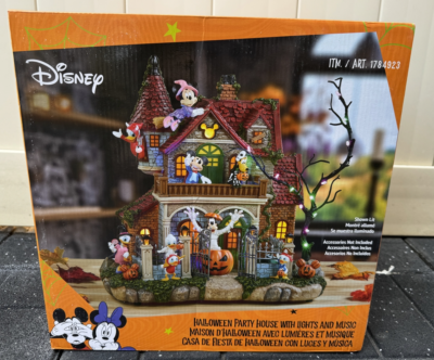 Disney Halloween Haunted Party House with Lights & Music Open Box