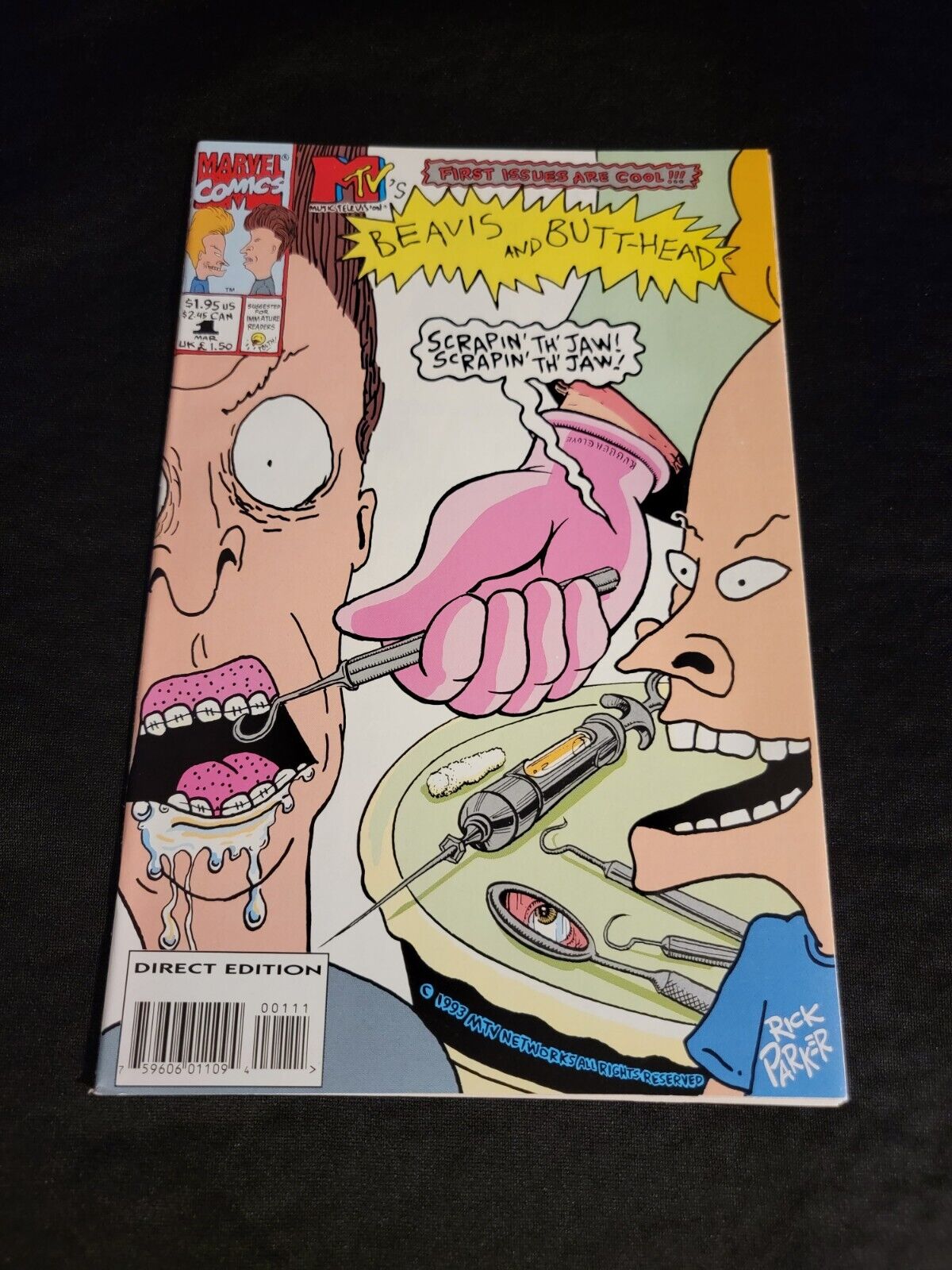 Beavis and Butthead Comic Book by Marvel Comics #1 First Issue 