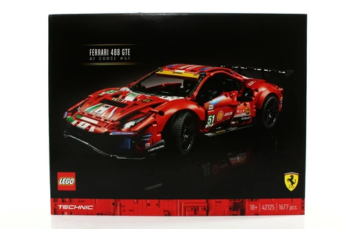 Lego Technic Model Race Set 42125 Ferrari 488 GTE AF CORSE #51 - Brand New NISB