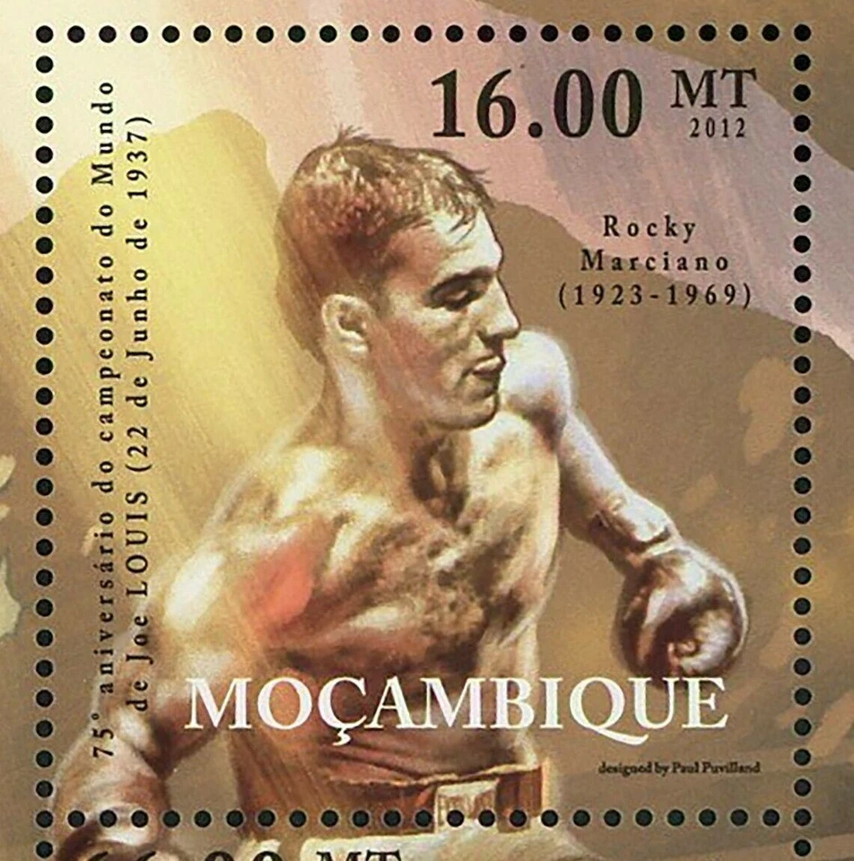 Joe Louis марка бокса Рокки Марчиано Майк Тайсон Мухаммед Али S/S MNH #5603-5608 - Изображение 4 из 4