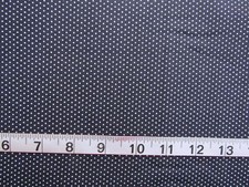 1 yd 100 Cotton Fabric Dark Blue with White Dots