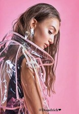 Girls Transparent Tpu Trench Coat. Unique Clear Raincoat. Perfect Protecting Clo