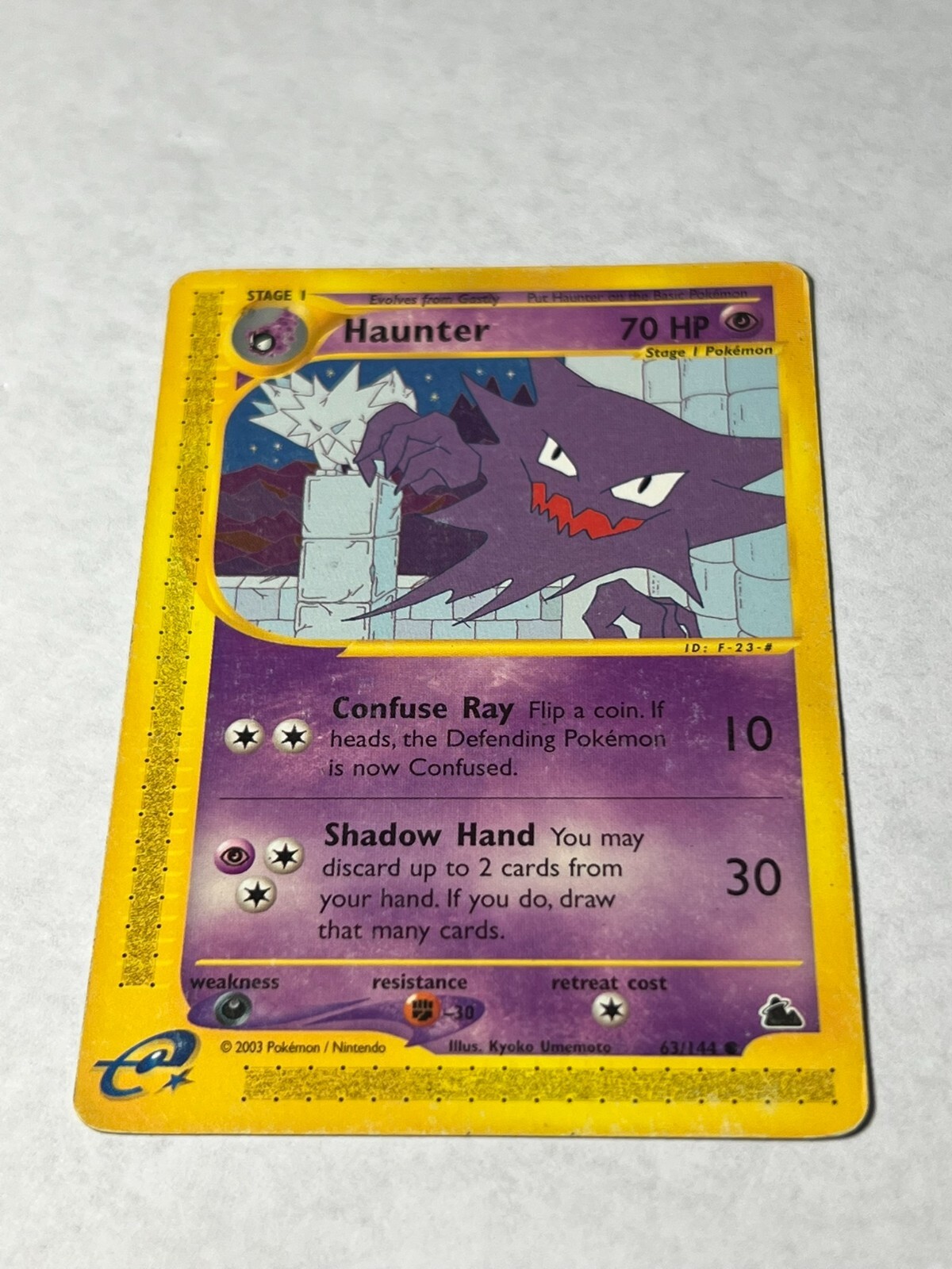 Pokemon TCG Haunter 63/144 Skyridge Regular HP