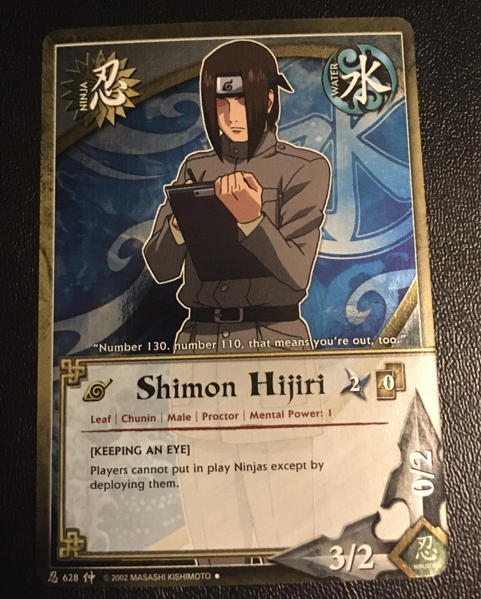 Naruto TCG Shimon Hijiri, Keeping An Eye #628 FOIL 1st Ed Emerging Alliance  CCG | eBay