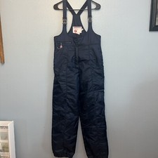 Vintage Ladies Ski Wear By JC Penney Ski Bib Used As Is Size Large Navy Blue