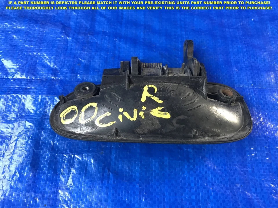 Manija de puerta exterior trasera derecha pasajero Honda Civic 1996 1997 1998 OEM 4D Foto 2 de 3