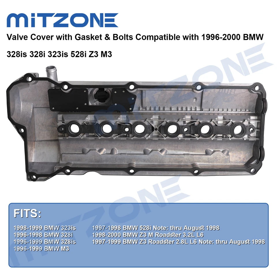 Cubierta de válvula de aluminio de actualización para BMW E36 328i 1996-1998 E39 528i⭐⭐⭐⭐⭐⭐⭐ Foto 3 de 4